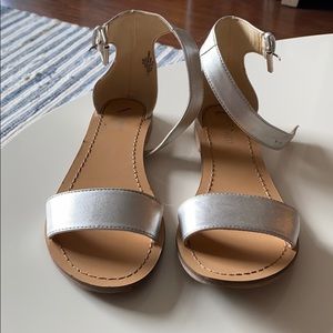Nine West silver sandals